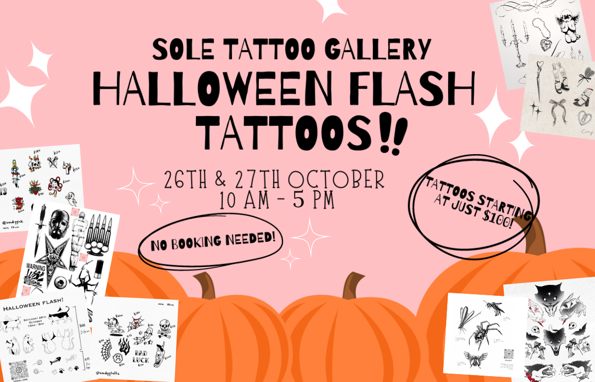 Sole Tattoo Gallery - Halloween Flash Tattoo Sale